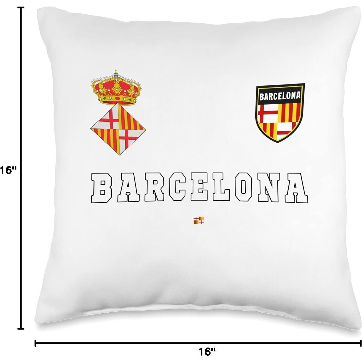 Cojín Decorativo 40x40 cm Poliester Bandera Barcelona