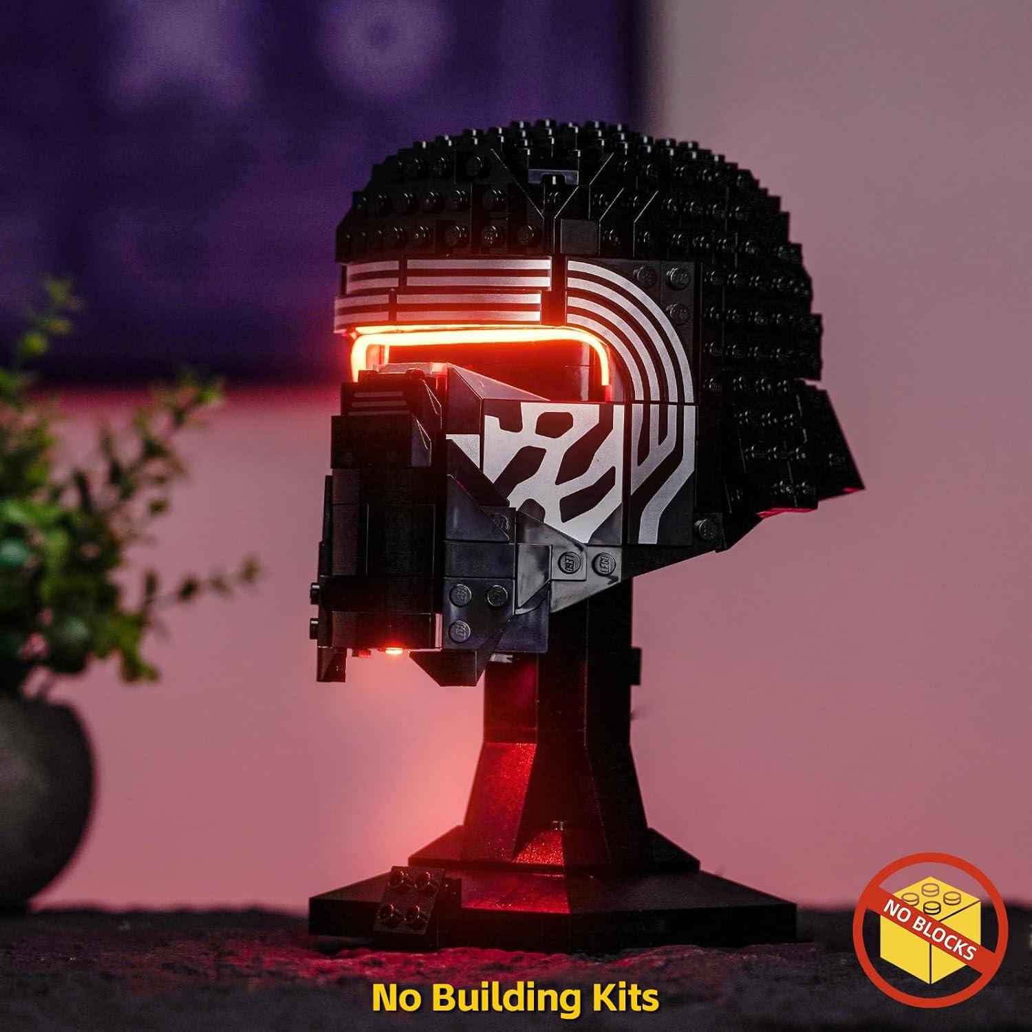 Luz LED BrickBling para Casco Lego Kylo Ren 75415 - Iluminación Creativa