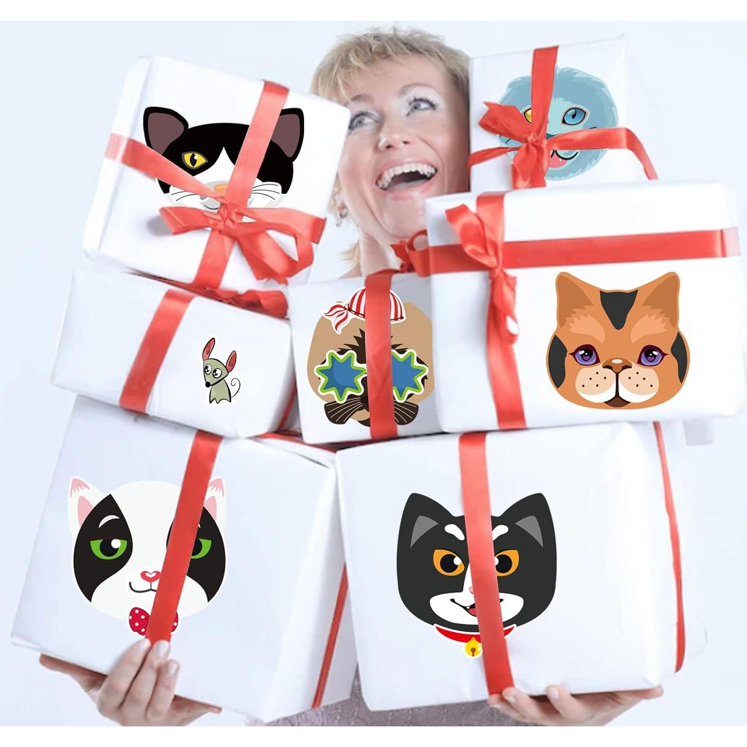 24 Stickers de Gatos DUJAA para Manualidades y Regalos