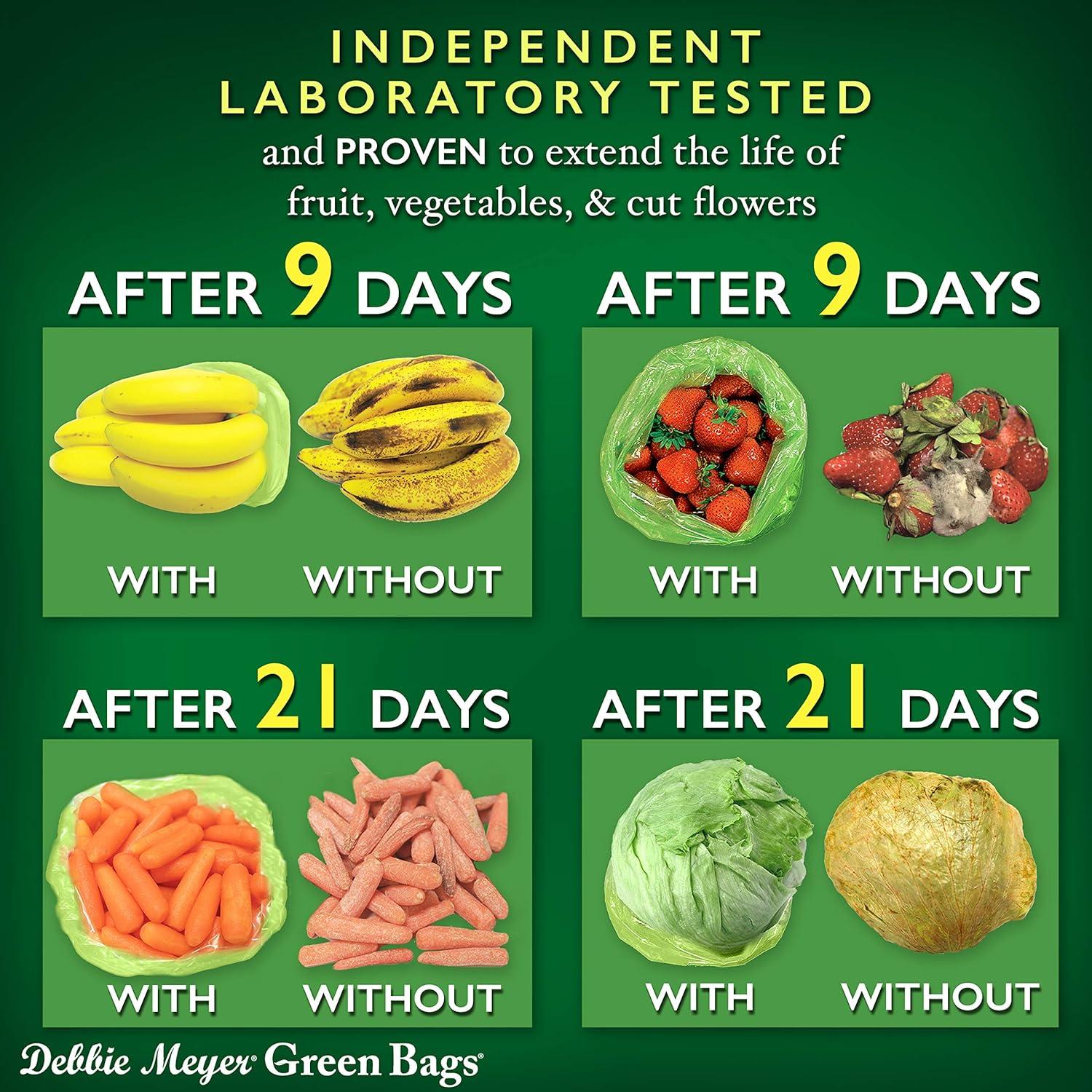 Bolsas Reutilizables Debbie Meyer GreenBags 20 Piezas - Frescura Prolongada