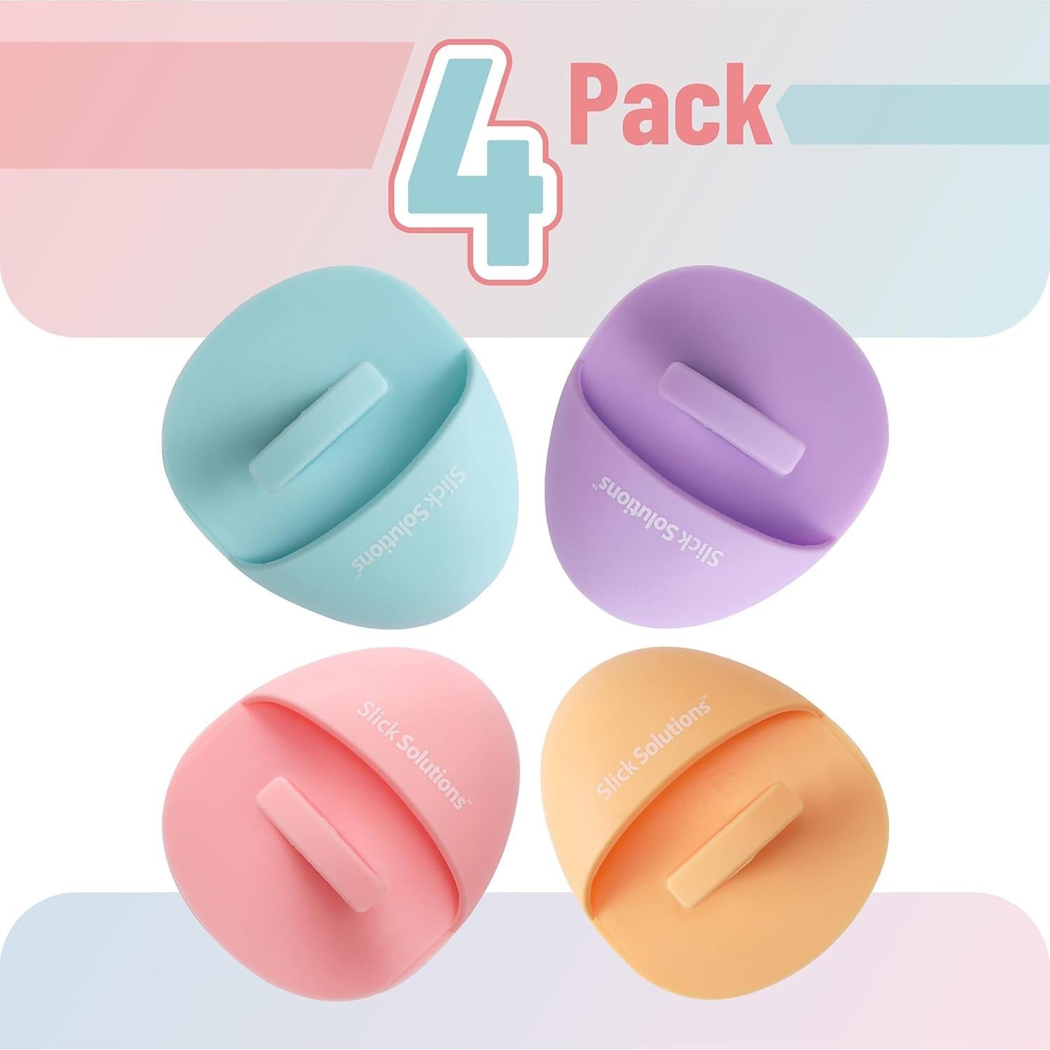 Cepillo Facial de Silicona Slick - Paquete de 4 Unidades