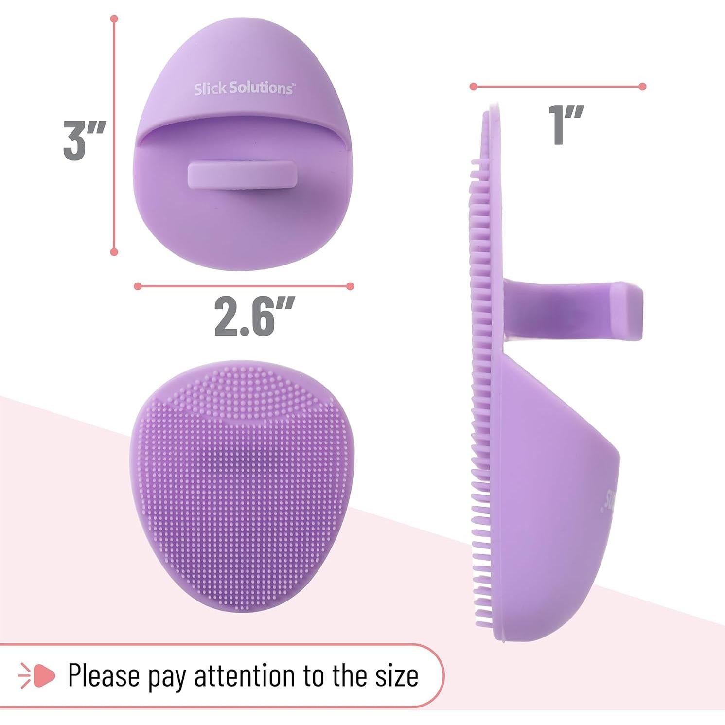 Cepillo Facial de Silicona Slick - Paquete de 4 Unidades