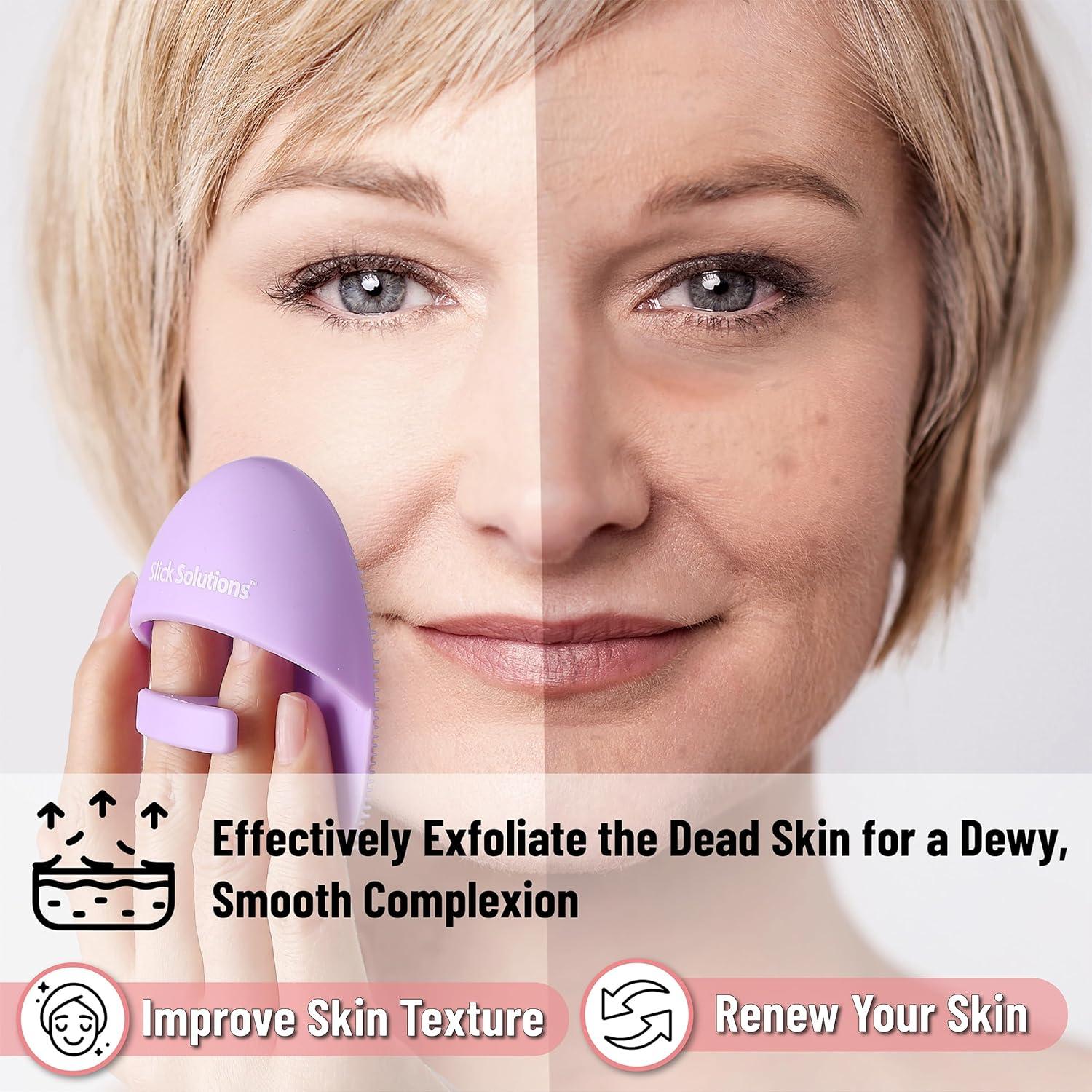 Cepillo Facial de Silicona Slick - Paquete de 4 Unidades