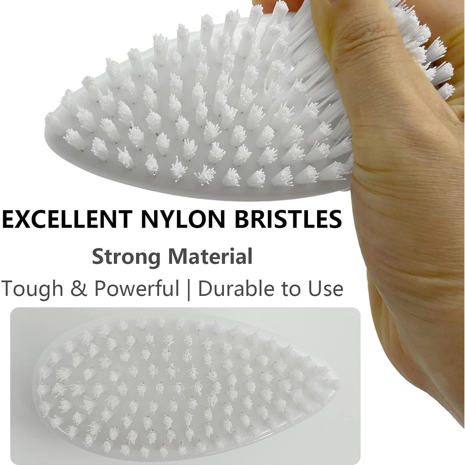 Cepillo de Mano para Uñas GKETN con Cerdas de Nylon Rígidas