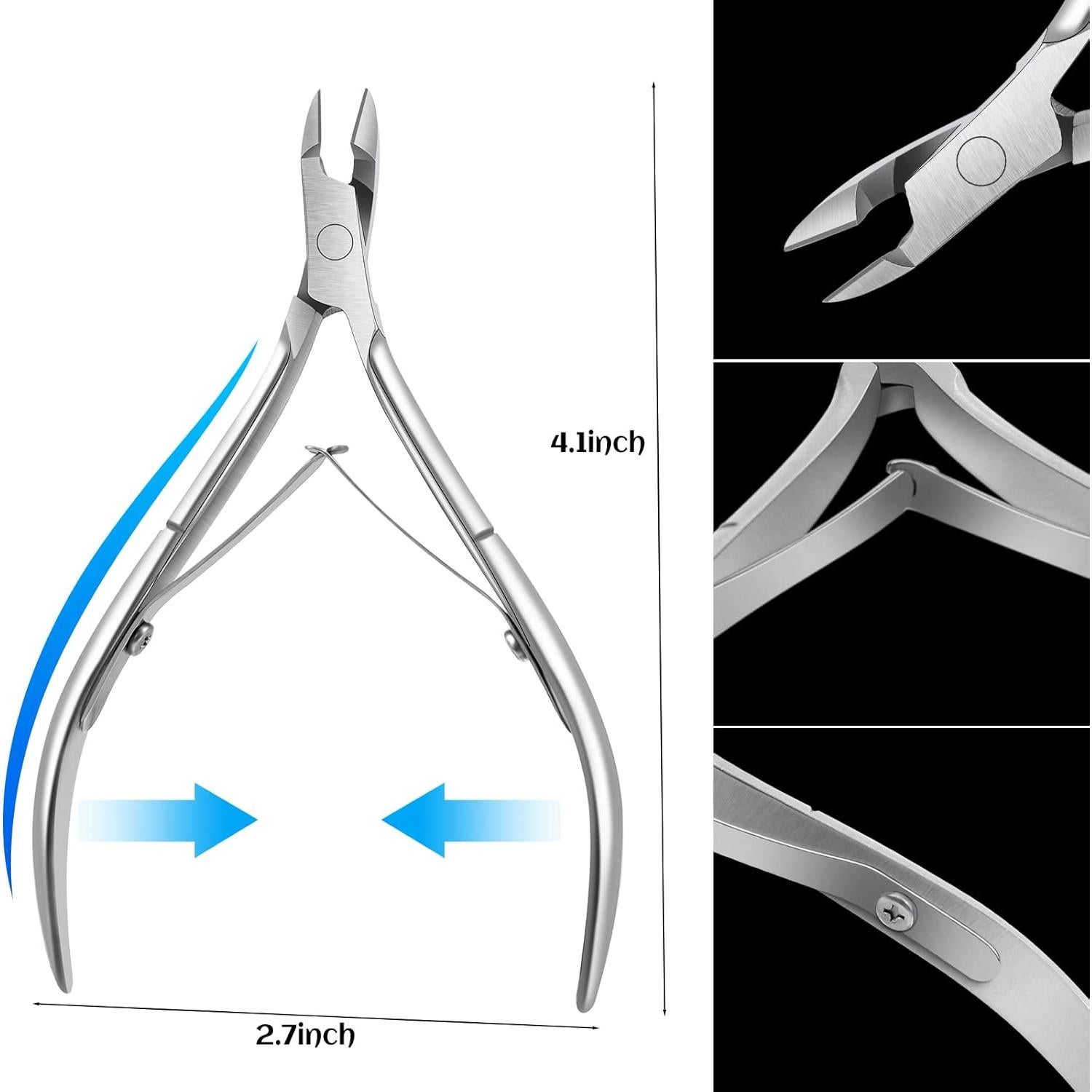 Cortadores de Cutículas Japior - 4 Paquetes Acero Inoxidable