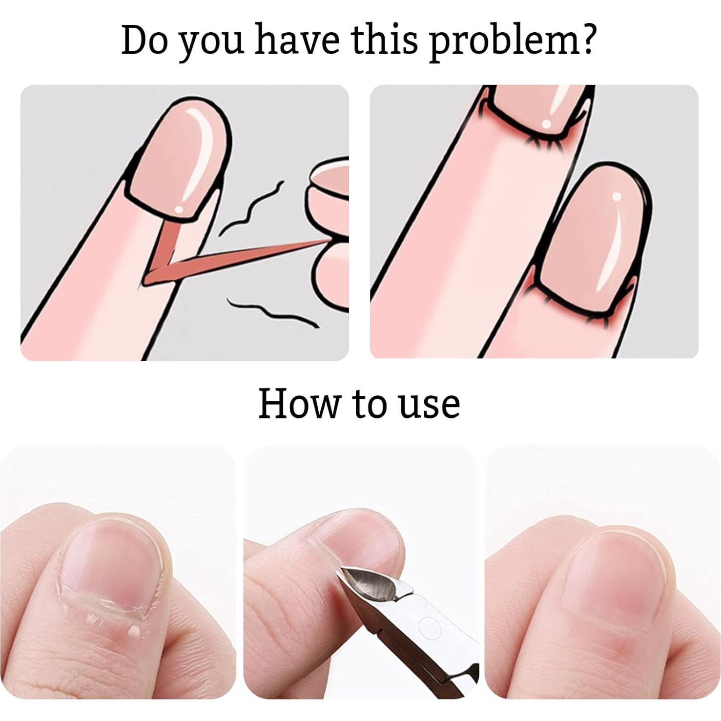 Cortadores de Cutículas Japior - 4 Paquetes Acero Inoxidable