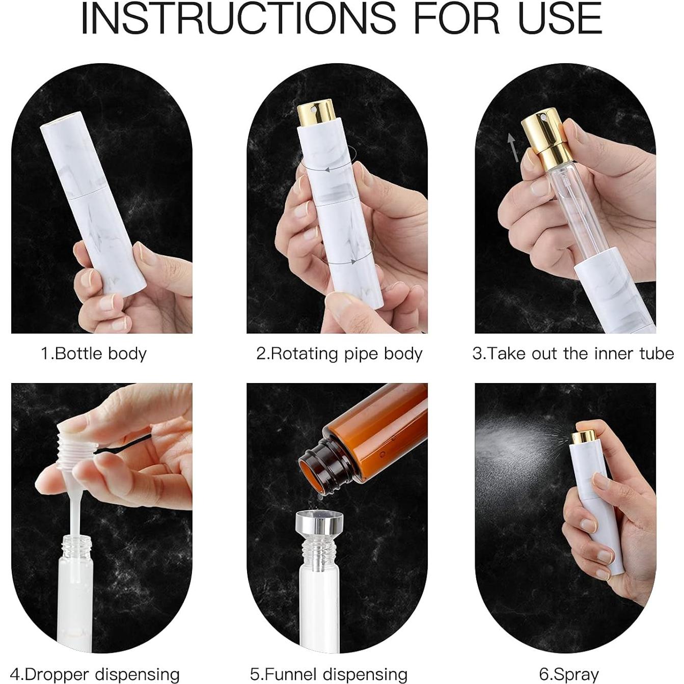 Atomizador de Perfume Recargable Tekson 10ml 4 Colores