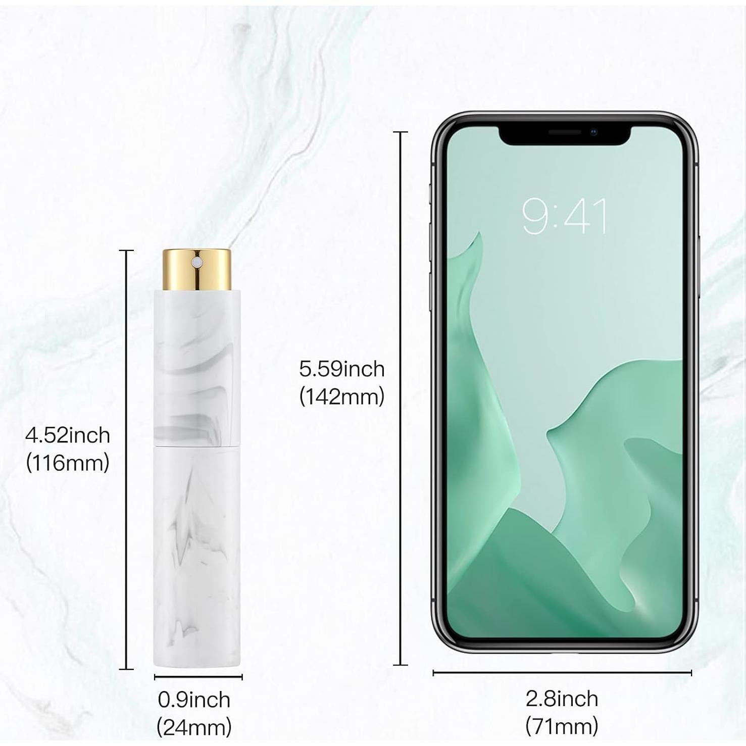 Atomizador de Perfume Recargable Tekson 10ml 4 Colores