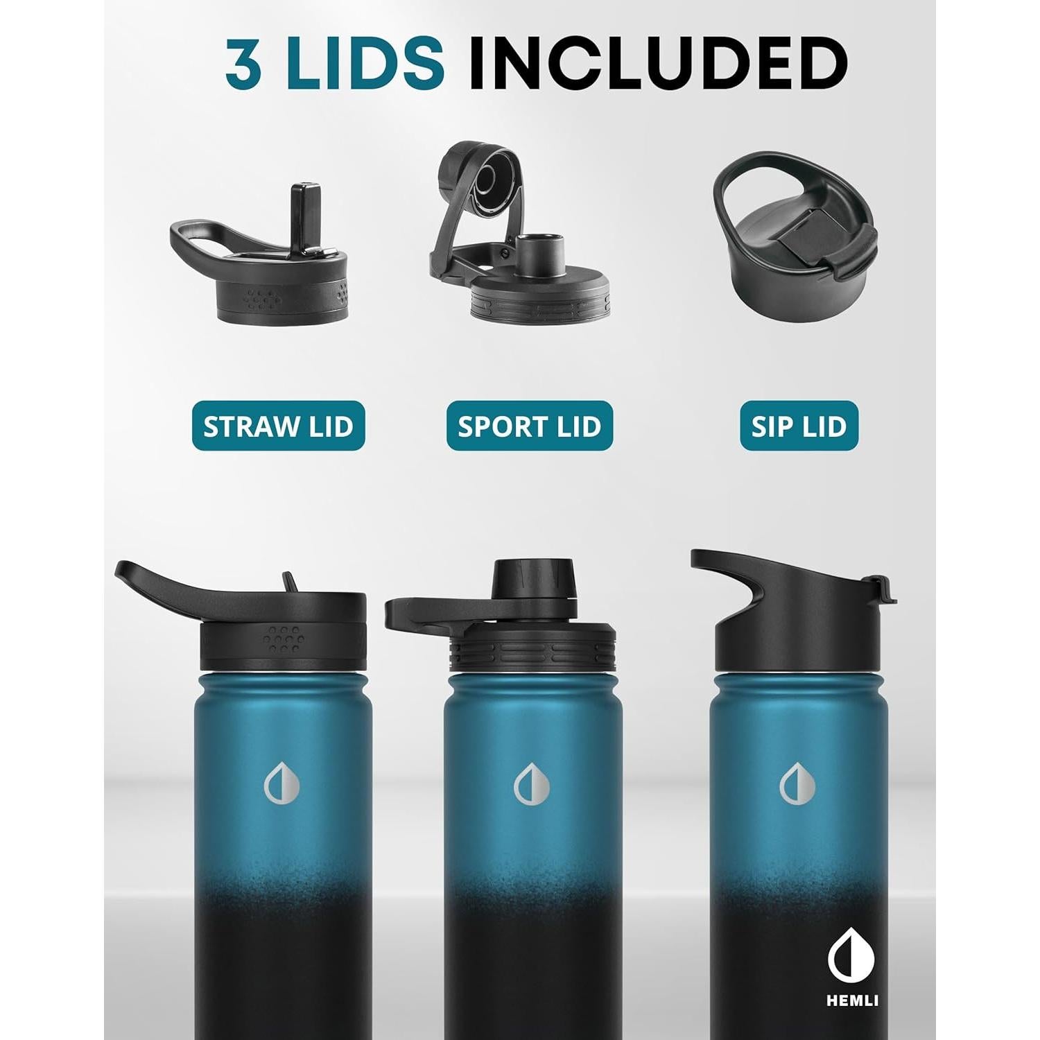 Botella de Té Aislada Hemli 0.5L con Infusor Acero Inoxidable