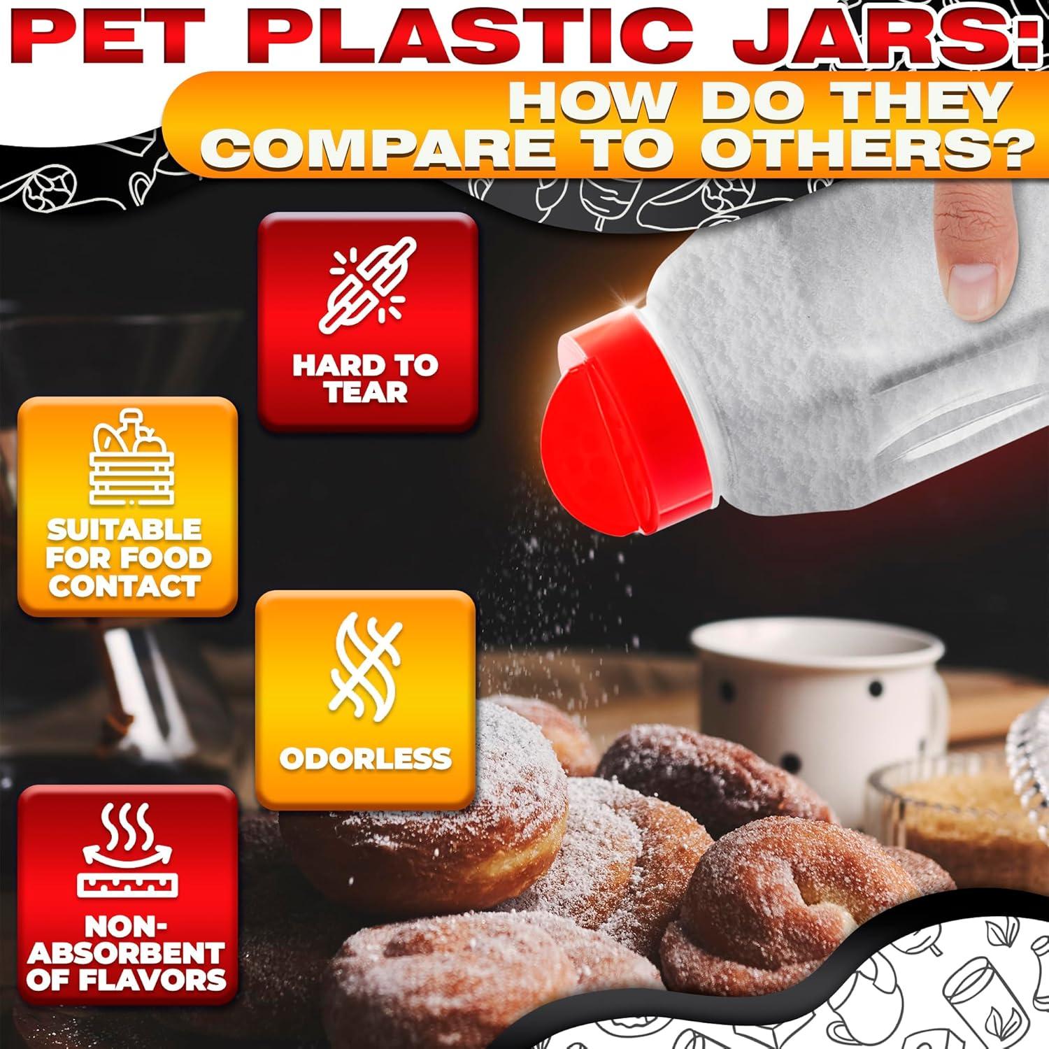 Contenedor de Especias Grande Reluen 32oz con Tapa Doble Apertura