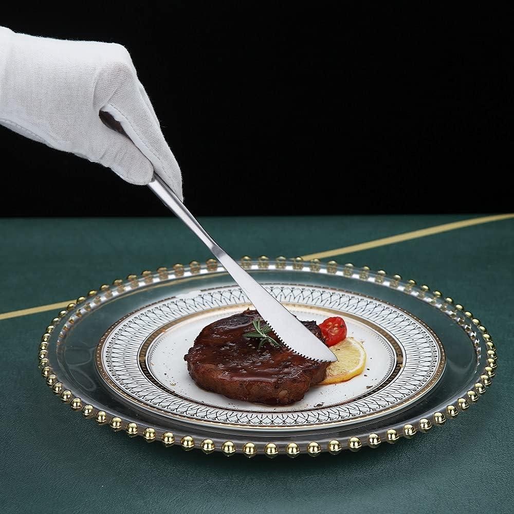 Juego de Cuchillos de Cena HOMQUEN 6 Piezas Acero Inoxidable 22.6 cm