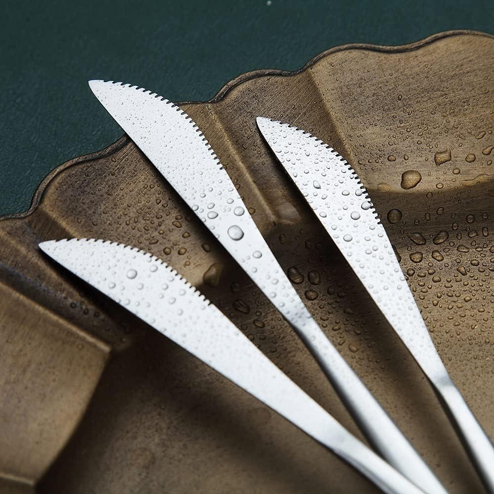 Juego de Cuchillos de Cena HOMQUEN 6 Piezas Acero Inoxidable 22.6 cm