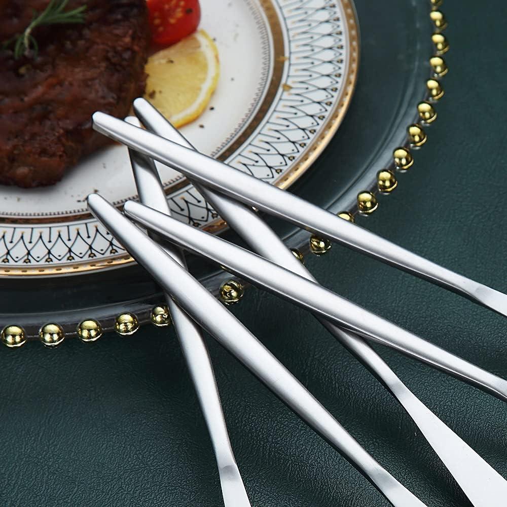 Juego de Cuchillos de Cena HOMQUEN 6 Piezas Acero Inoxidable 22.6 cm