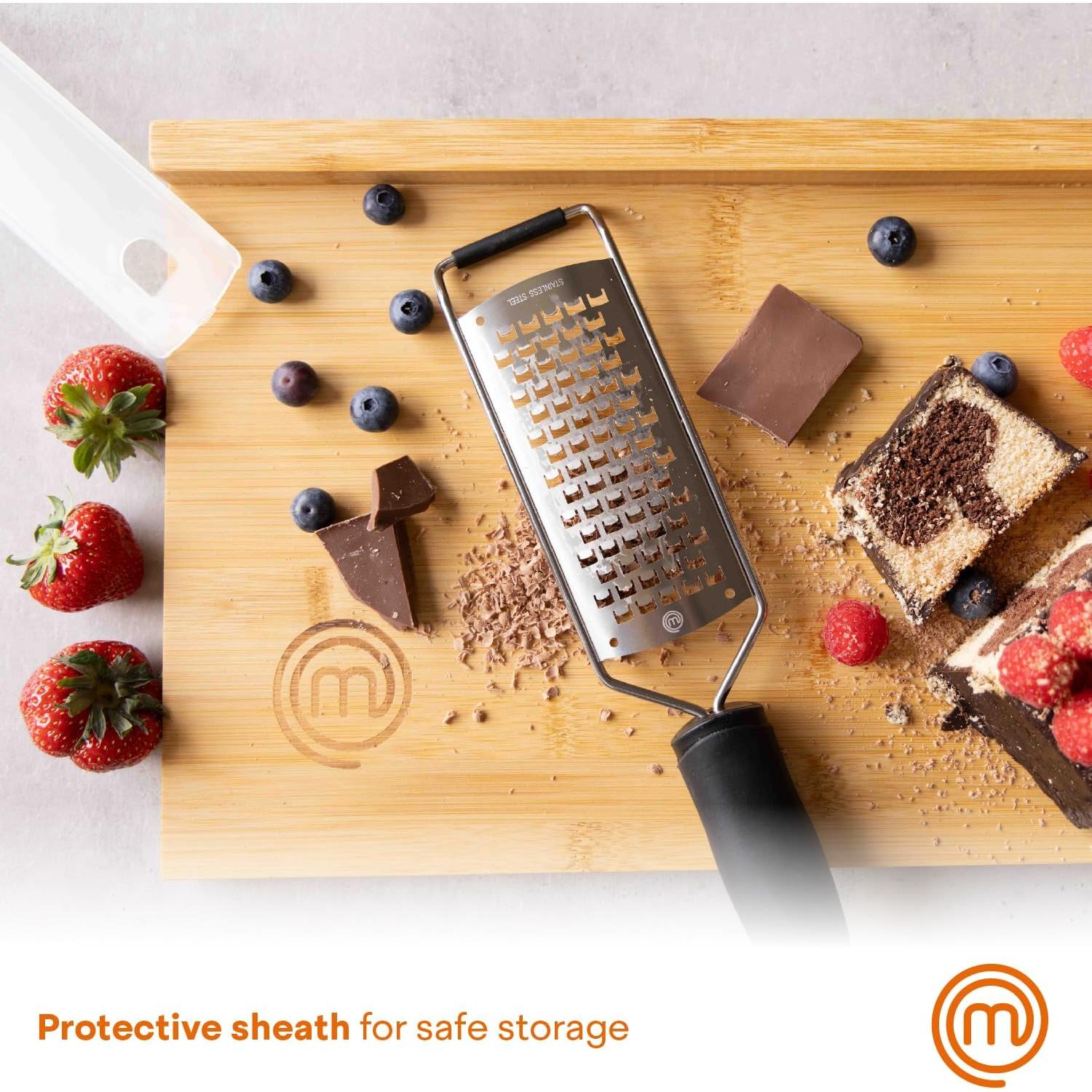 Rallador de Queso MasterChef de Mano Acero Inoxidable Antideslizante