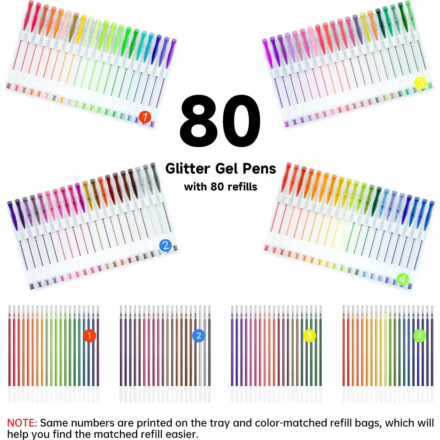 Bolígrafos de Gel Brillante Shuttle Art 160 Colores 0.9mm