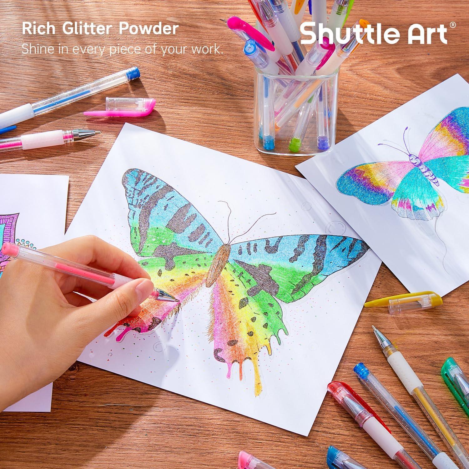 Bolígrafos de Gel Brillante Shuttle Art 160 Colores 0.9mm