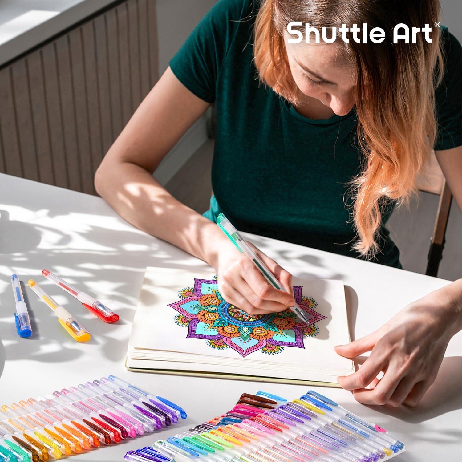 Bolígrafos de Gel Brillante Shuttle Art 160 Colores 0.9mm