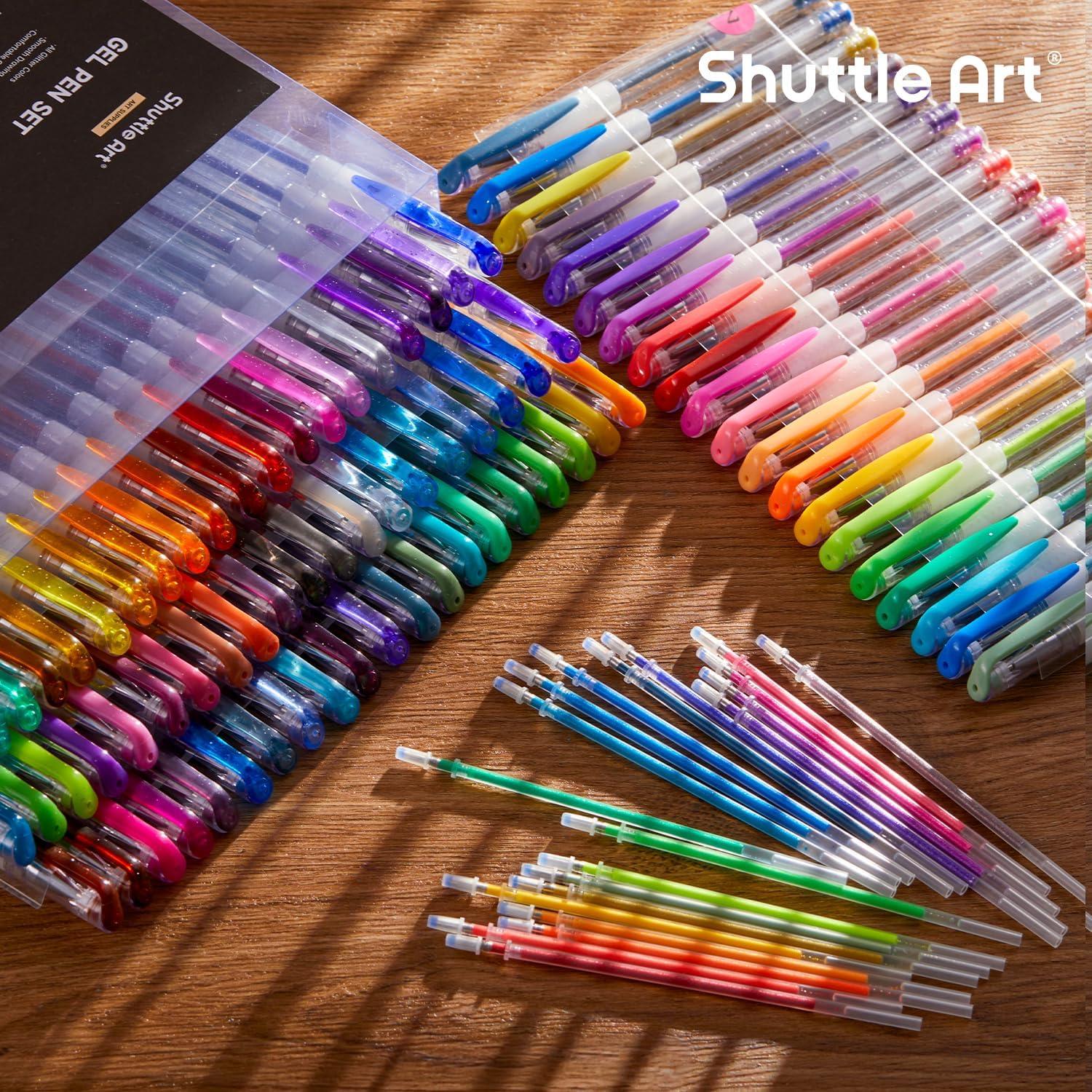 Bolígrafos de Gel Brillante Shuttle Art 160 Colores 0.9mm
