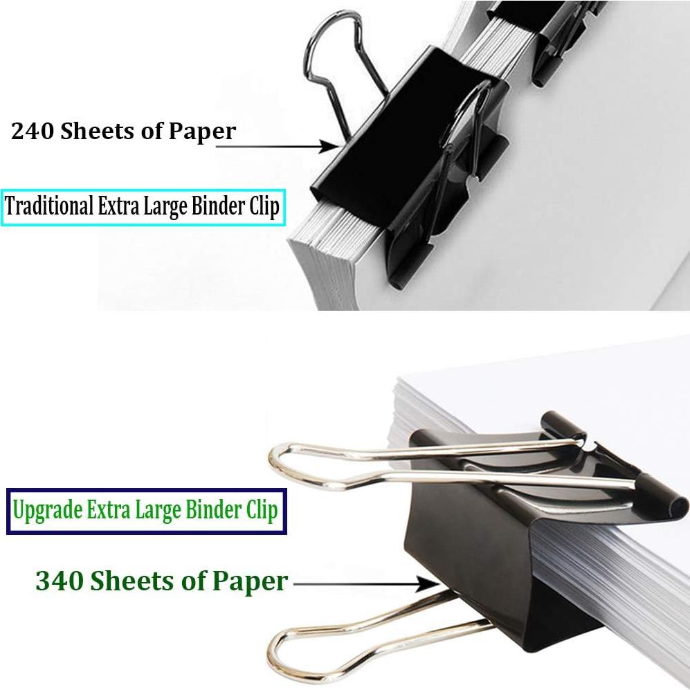 Clips de Binder Jumbo Ufmarine 2.4" (6.1 cm) - 48 Pcs