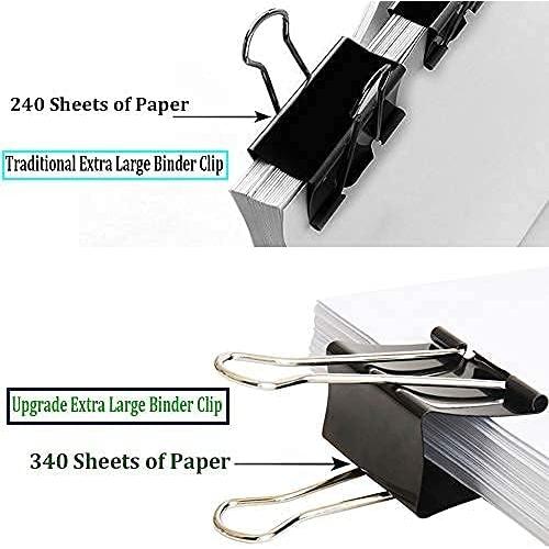 Clips de Carpeta Jumbo Ufmarine 12 Pcs 6.1 cm 340 Hojas