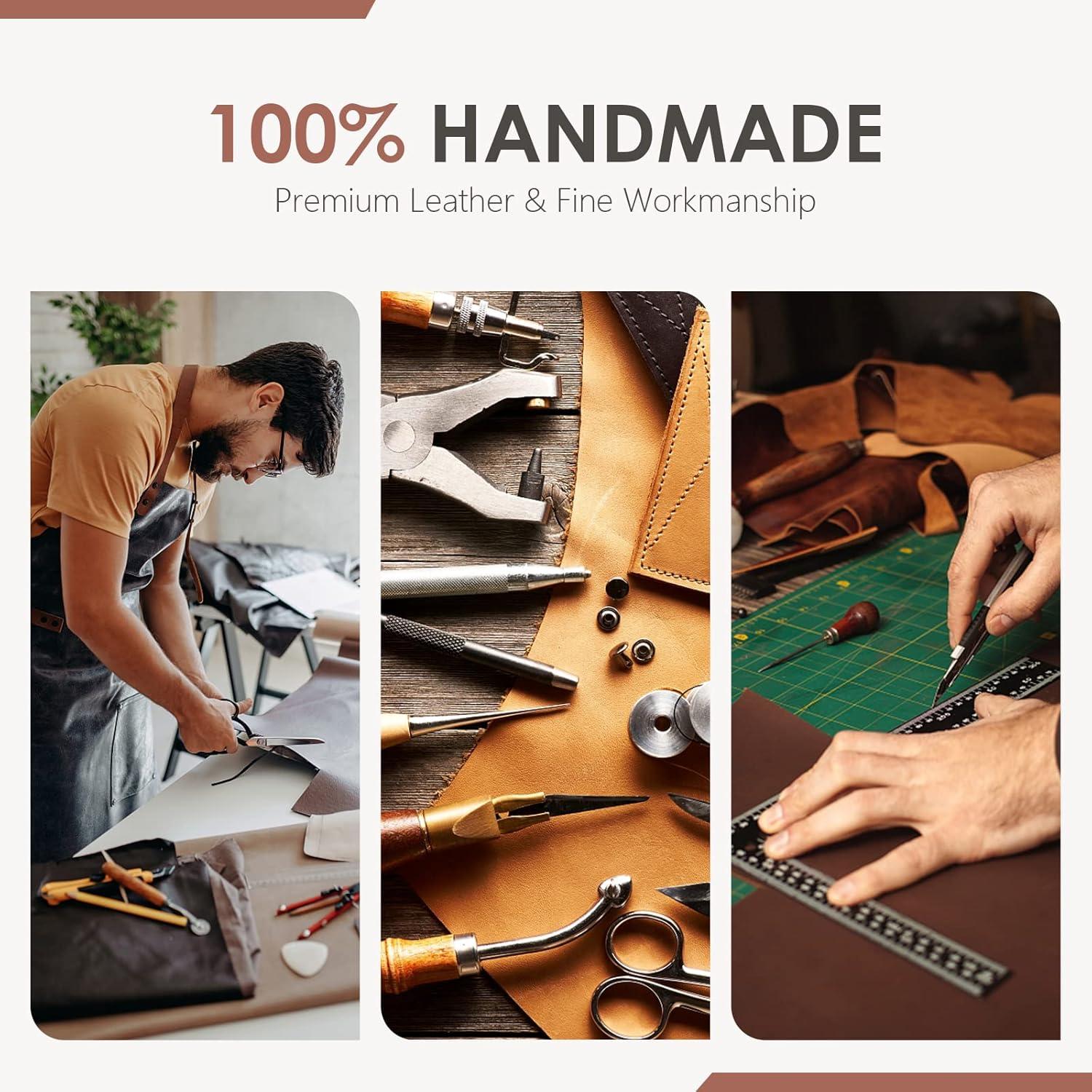 Marcadores de Páginas de Cuero Leezmark 4 Pcs Clásicos