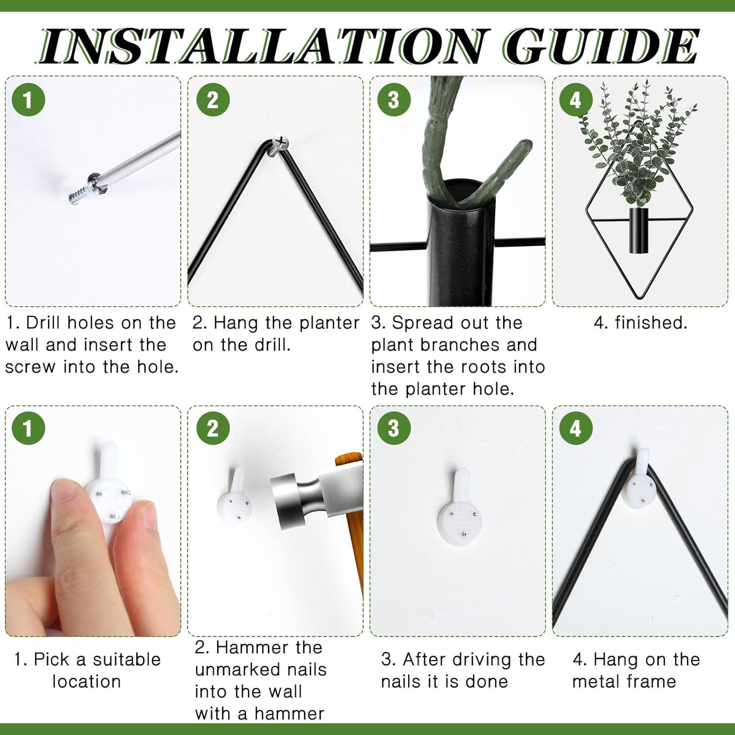 Macetas Colgantes Jexine con Eucalipto Artificial - 4 Pzs