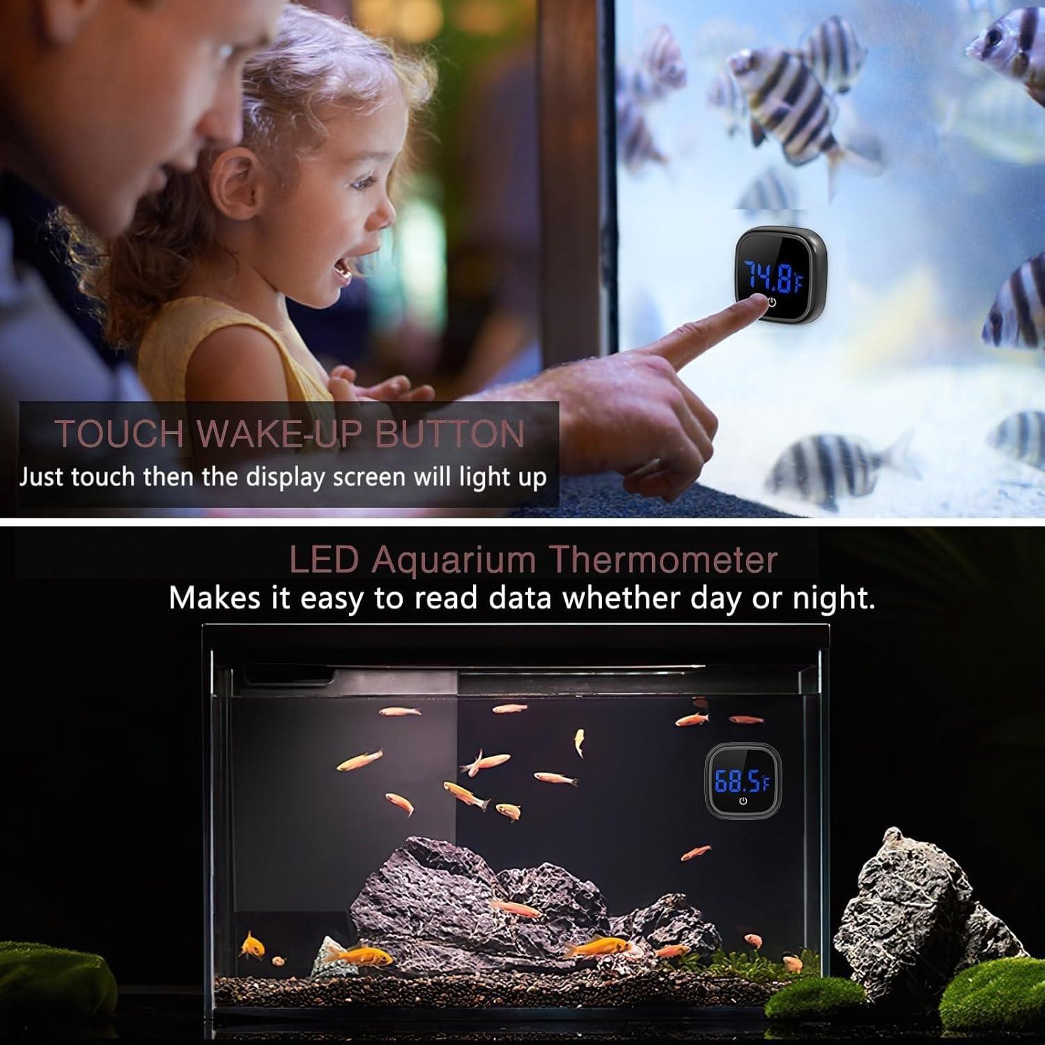 Termómetro Digital LED para Acuario LOFICOPER - Precisión 0.1°C