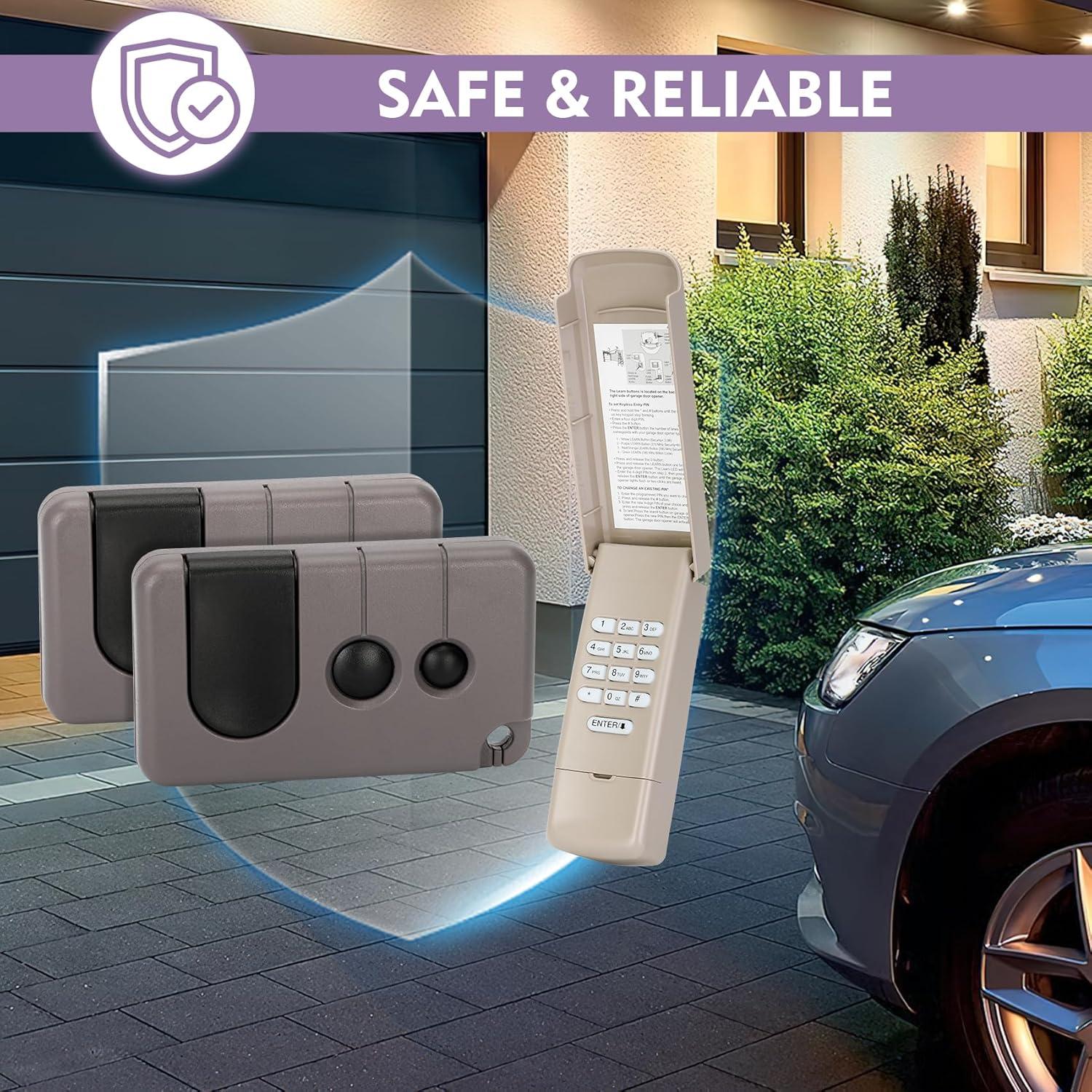 Control Remoto de Puerta de Garaje Cooouds 2x139.53753 + Teclado