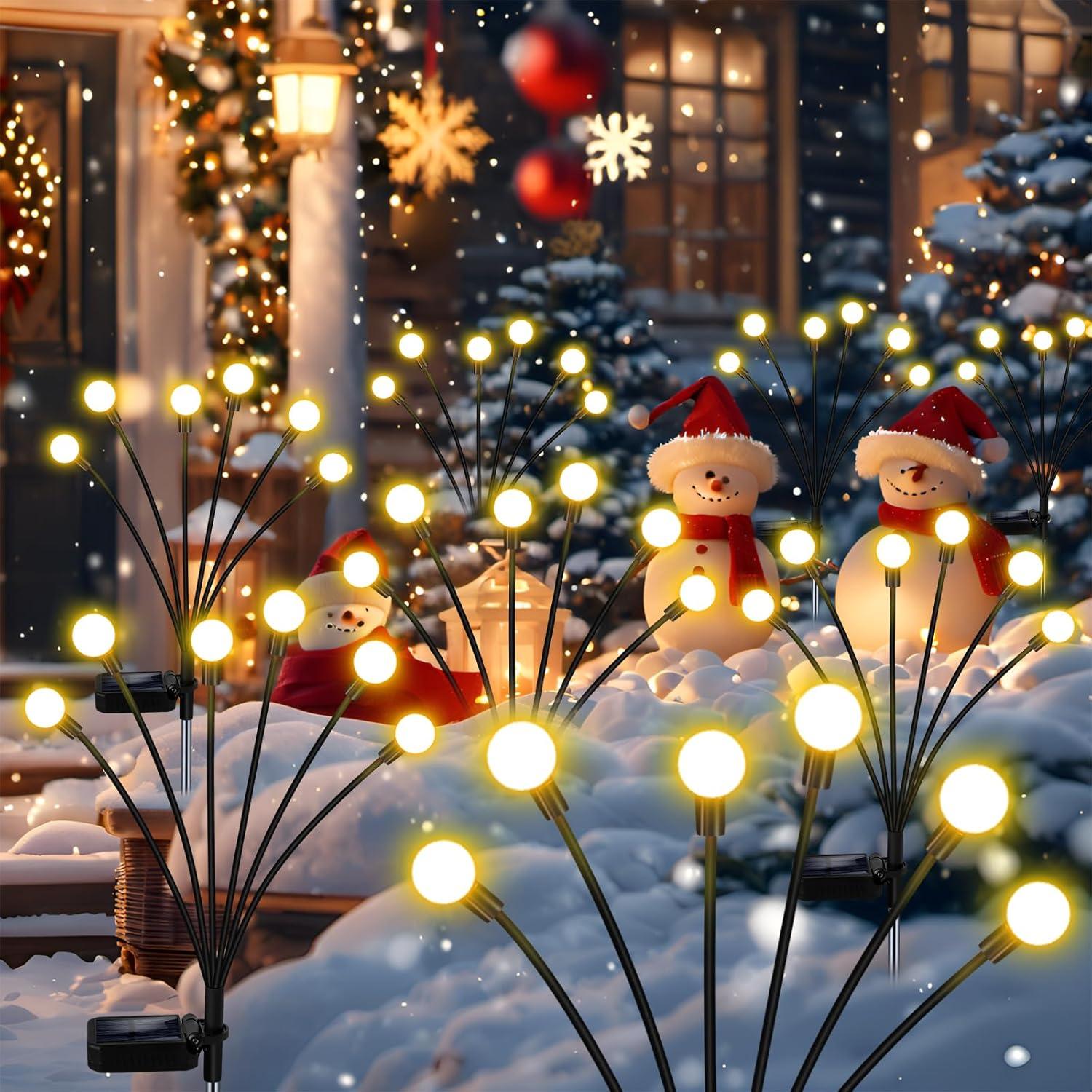 Luces de Jardín Solar ZFNN 16 LED que se Mueven - 2 Paquete