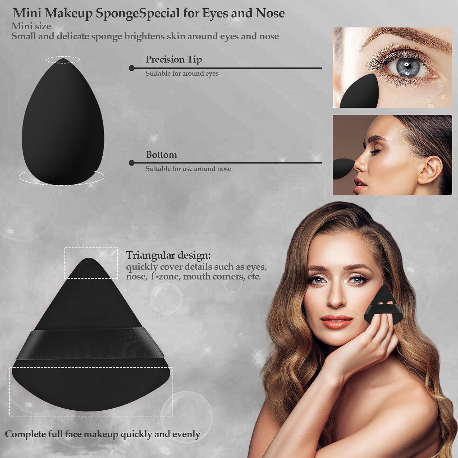 Juego de 14 Esponjas de Maquillaje Auroray - Polvo y Líquido