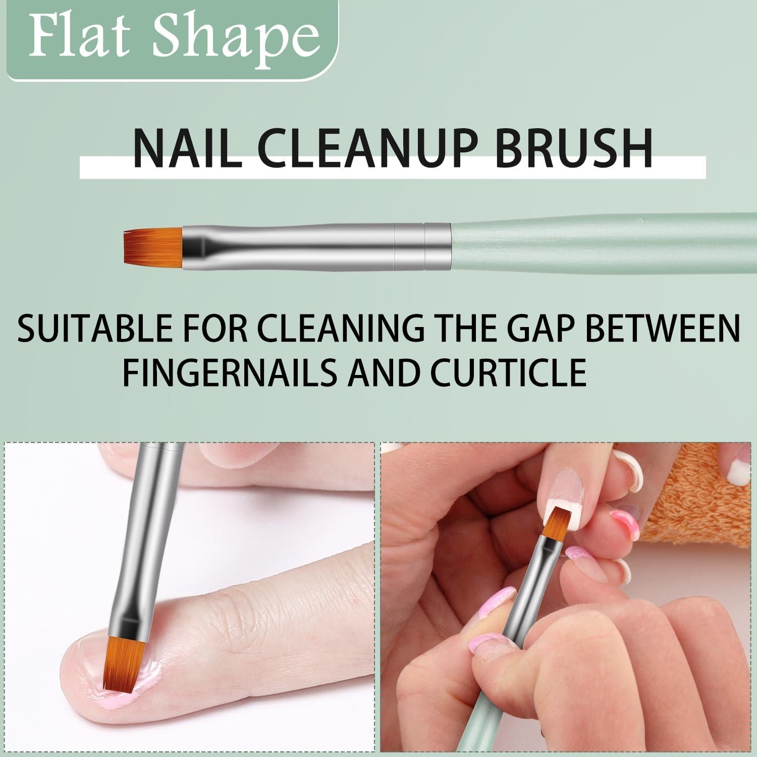 Pinceles de Limpieza para Uñas JASSINS - 4 Pcs Gel DIY