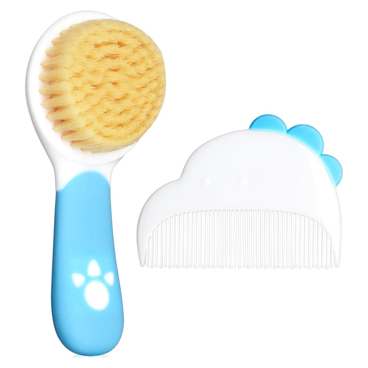 Juego de Cepillo y Peine para Bebés Azul - Cuidado Suave
