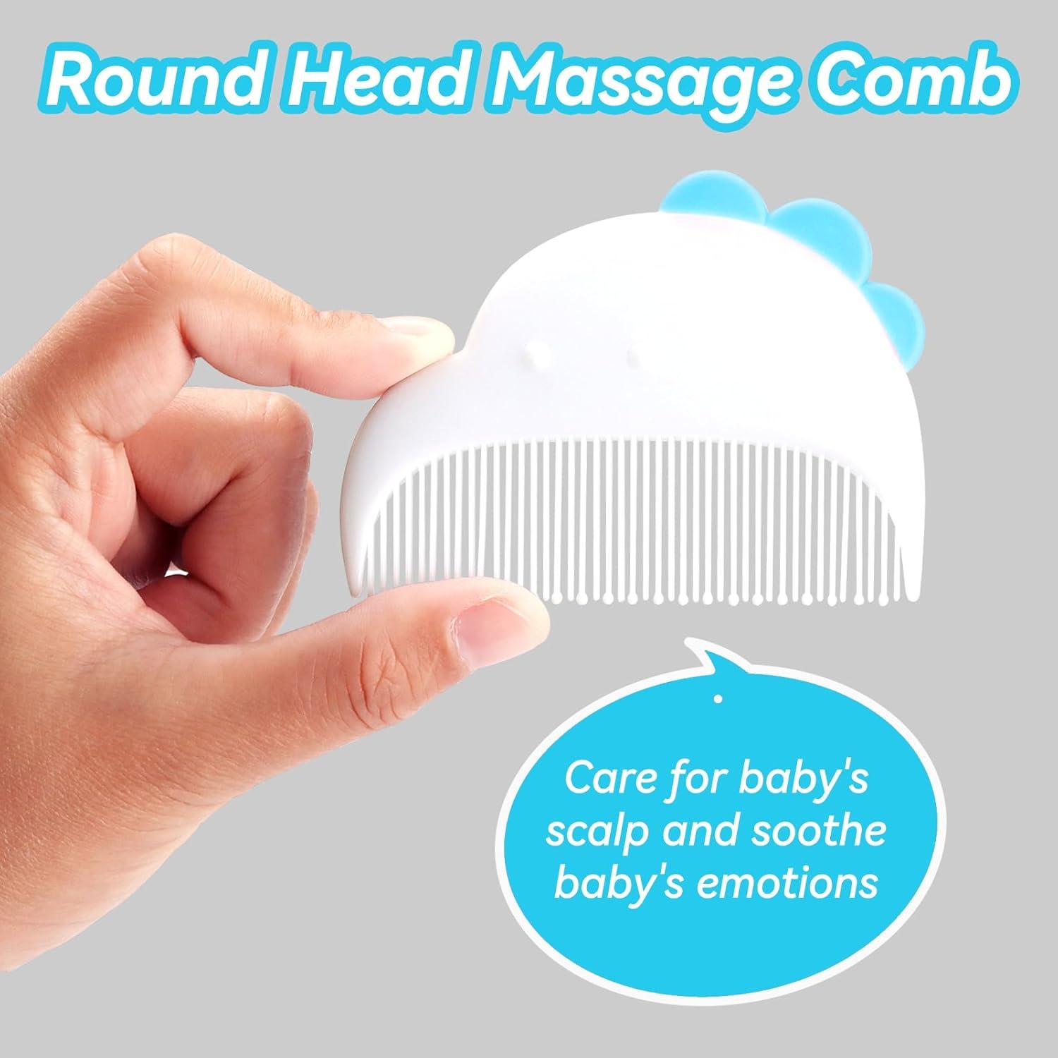 Juego de Cepillo y Peine para Bebés Azul - Cuidado Suave