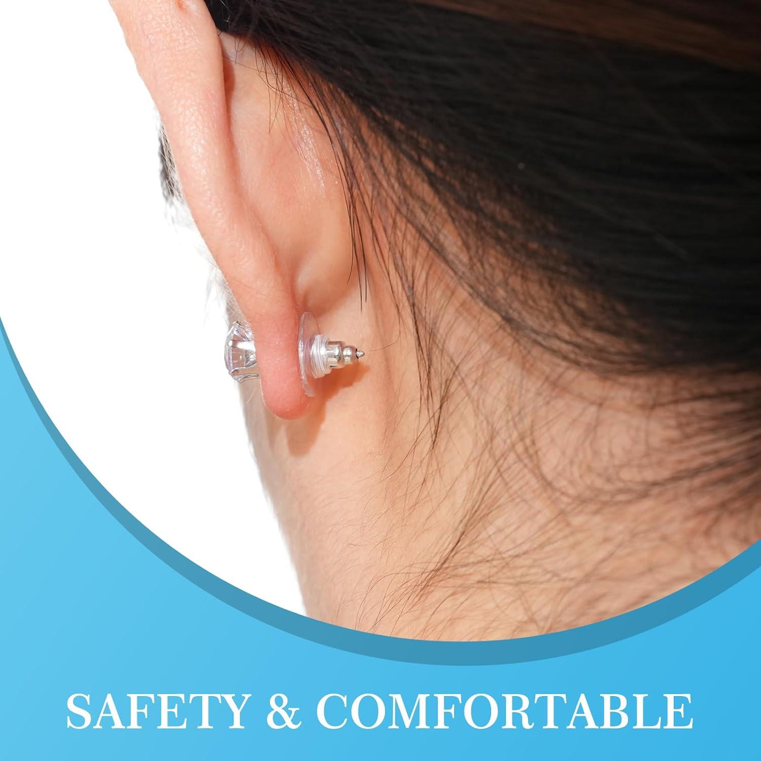 Kit 600 Respaldo de Pendientes Vivixin Hipoalergénicos Multicolor