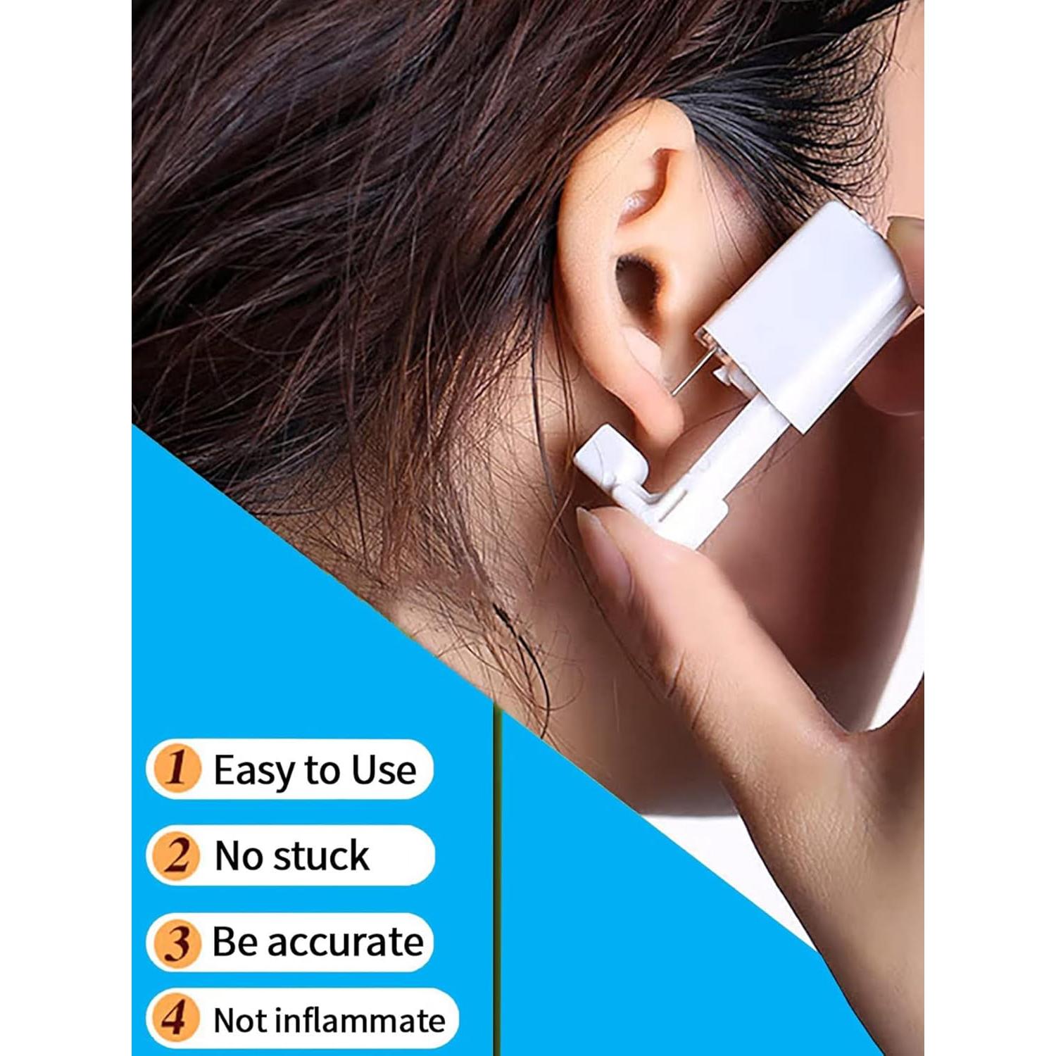 Kit de Perforación de Orejas DJCIW 21 Piezas Plata 3mm