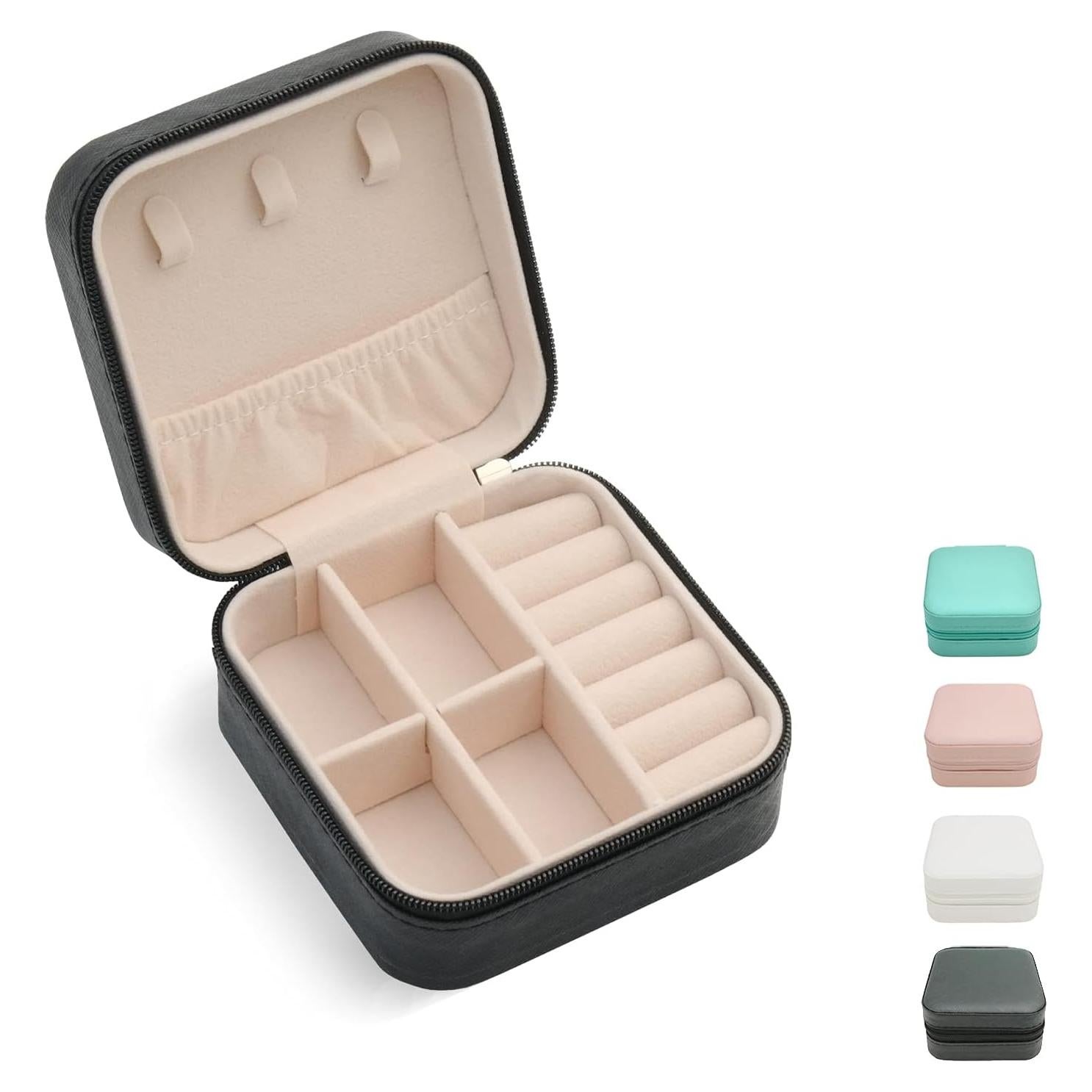 Estuche de Joyería Portátil TRODANCE Negro 10x10 cm