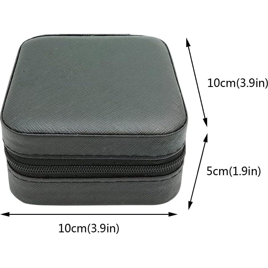 Estuche de Joyería Portátil TRODANCE Negro 10x10 cm