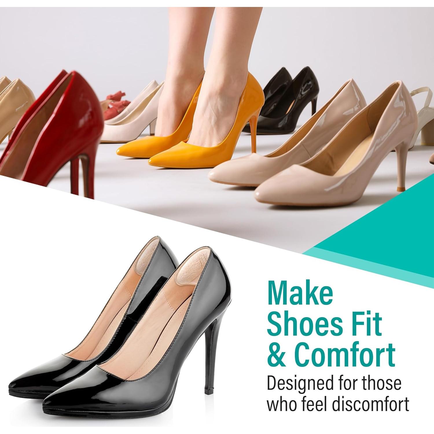 Almohadillas de Talón Comfwalk Beige 4 Pares Autoadhesivas