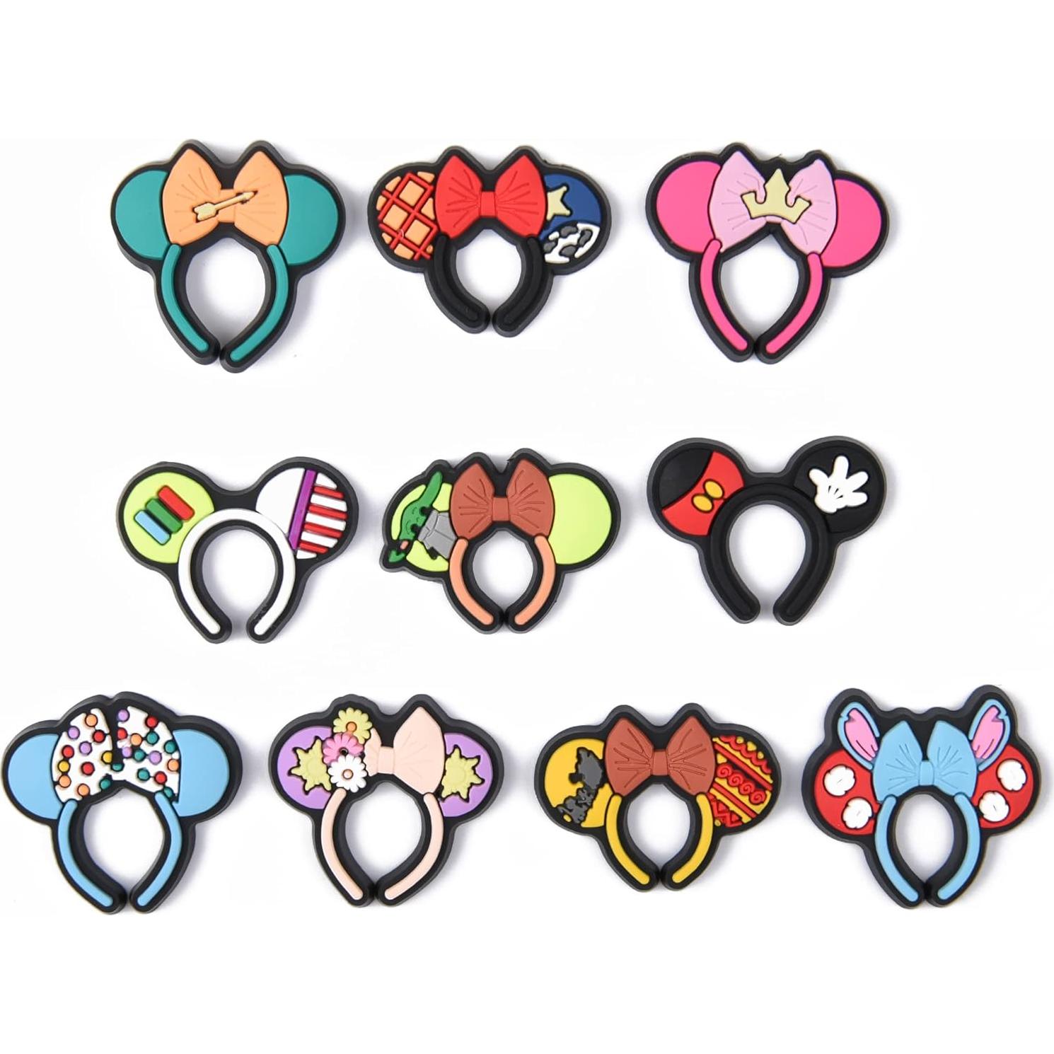 Encantos para Zapatos de Niña 10 Piezas PVC Decorativos