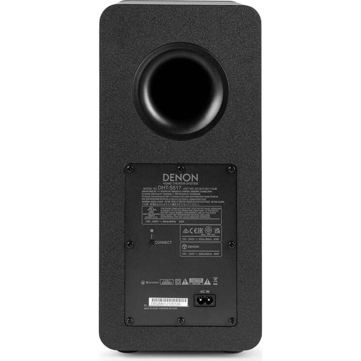 Barra de sonido Denon DHT-S517 con subwoofer inalámbrico 3D