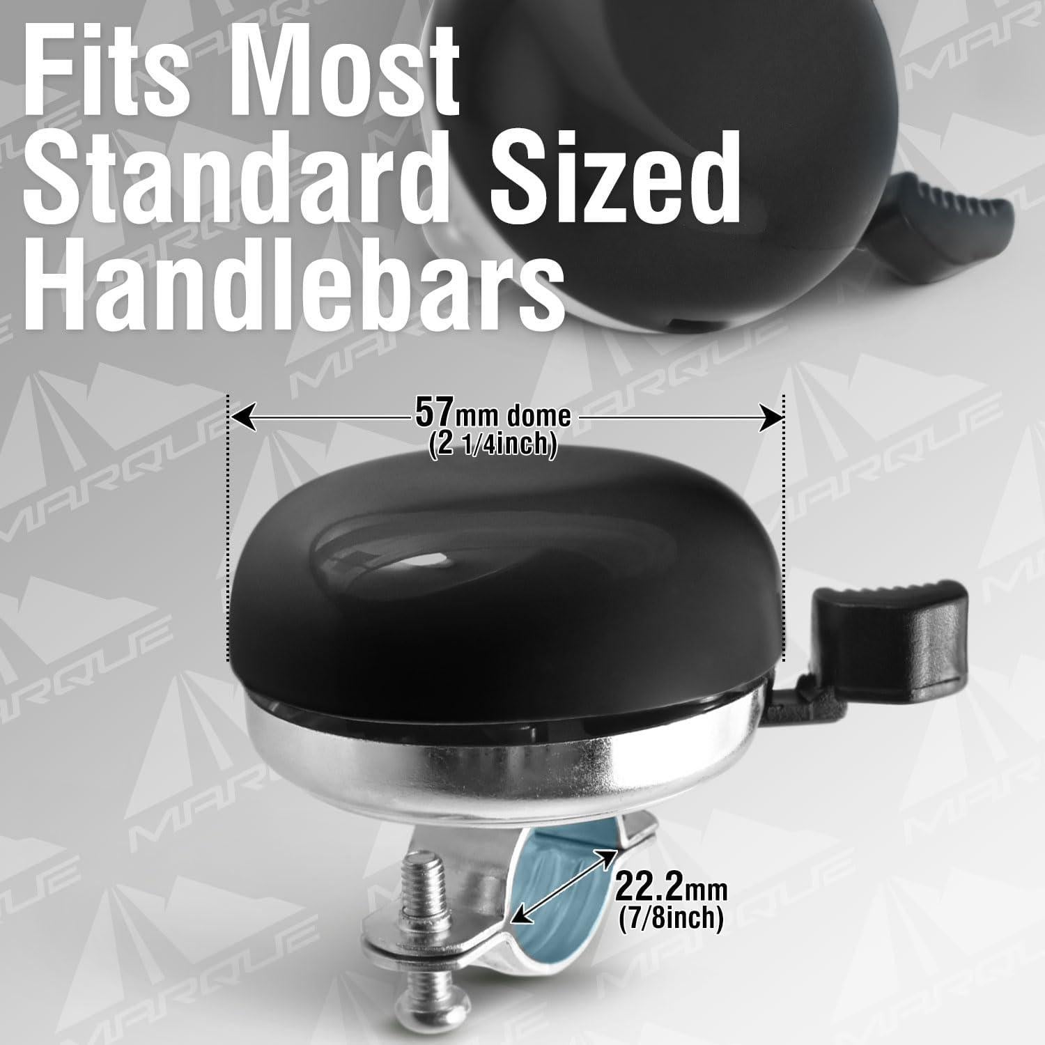 Campana de Bicicleta MARQUE Cruiser 57mm Acero Negro