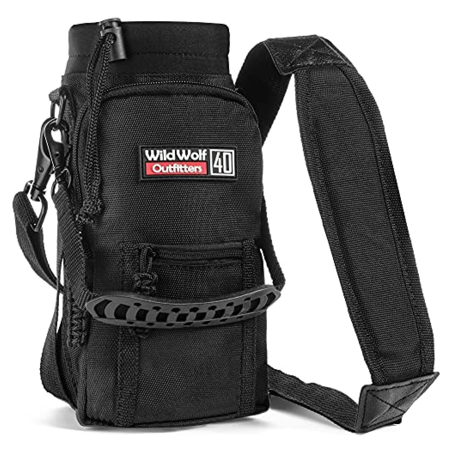 Soporte para Botellas de Agua 40 oz Wild Wolf Outfitters Negro