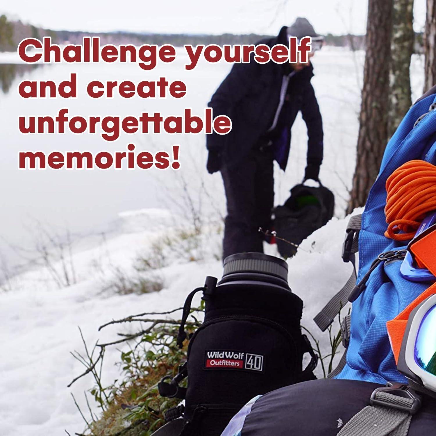 Soporte para Botellas de Agua 40 oz Wild Wolf Outfitters Negro