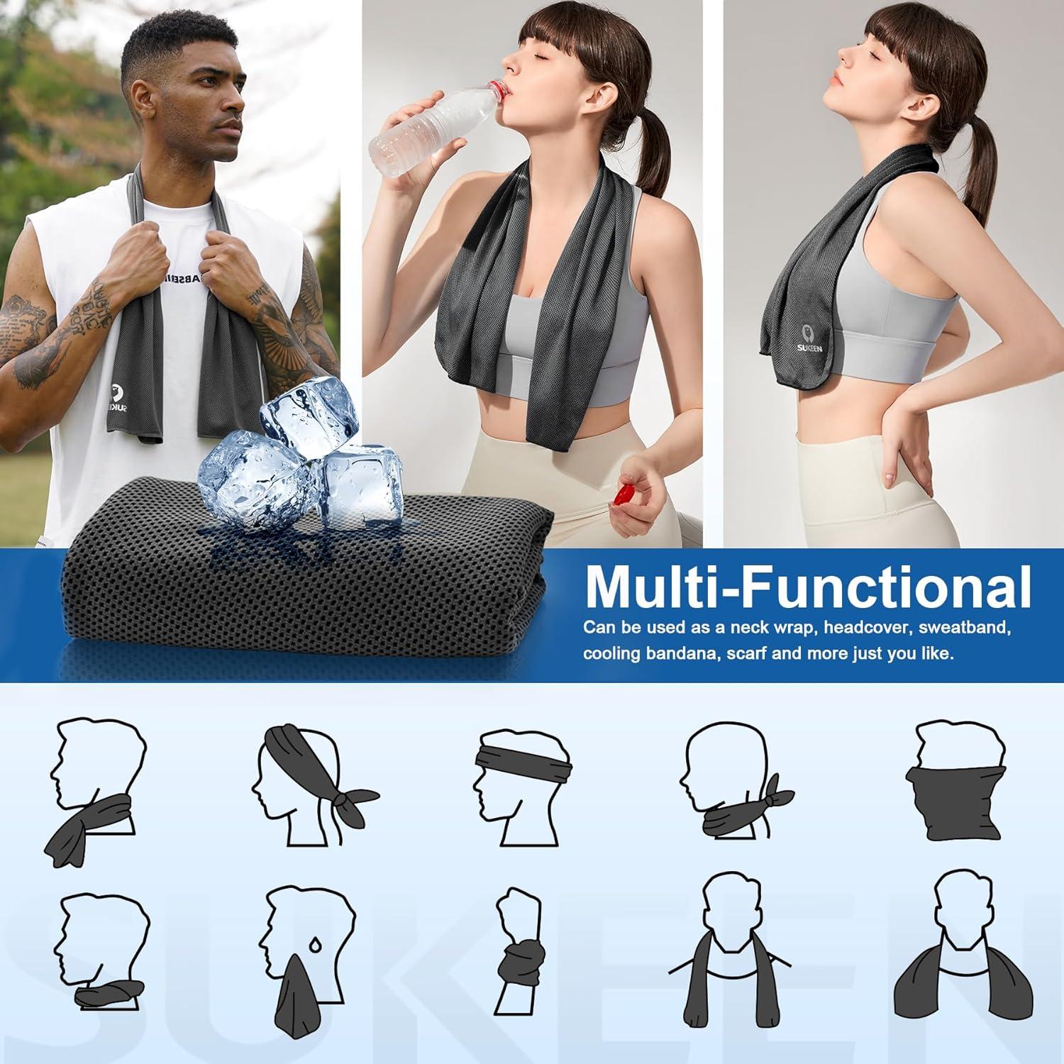 Toallas Enfriadoras Sukeen Microfibra 6 Unidades 101.6x30.5 cm