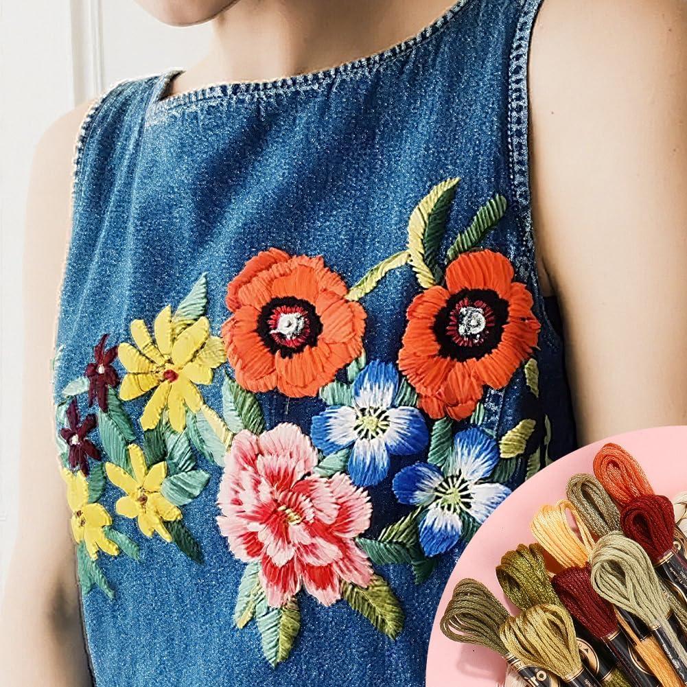 Hilo de Bordado CABODYALS 12 Madejas 105 Yardas Poliester