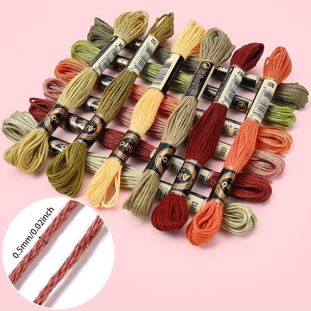 Hilo de Bordado CABODYALS 12 Madejas 105 Yardas Poliester