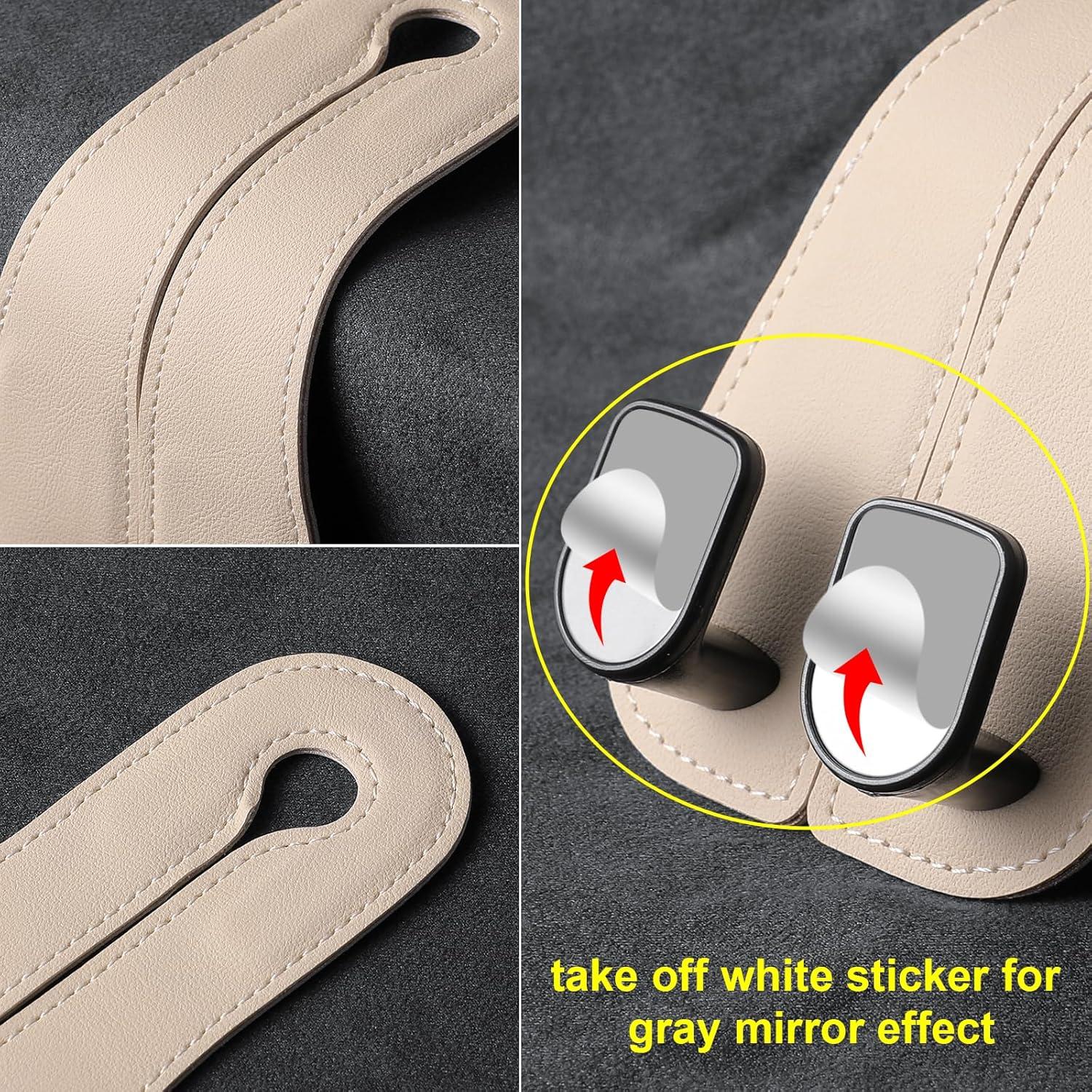 Ganchos para Reposacabezas KAFANLIN Beige - 2 Piezas para Bolsos