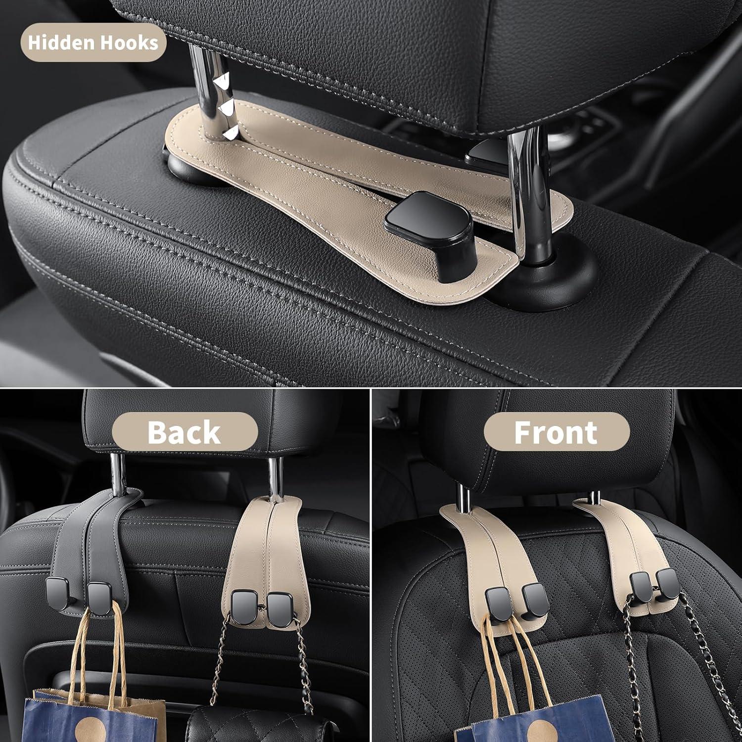 Ganchos para Reposacabezas KAFANLIN Beige - 2 Piezas para Bolsos