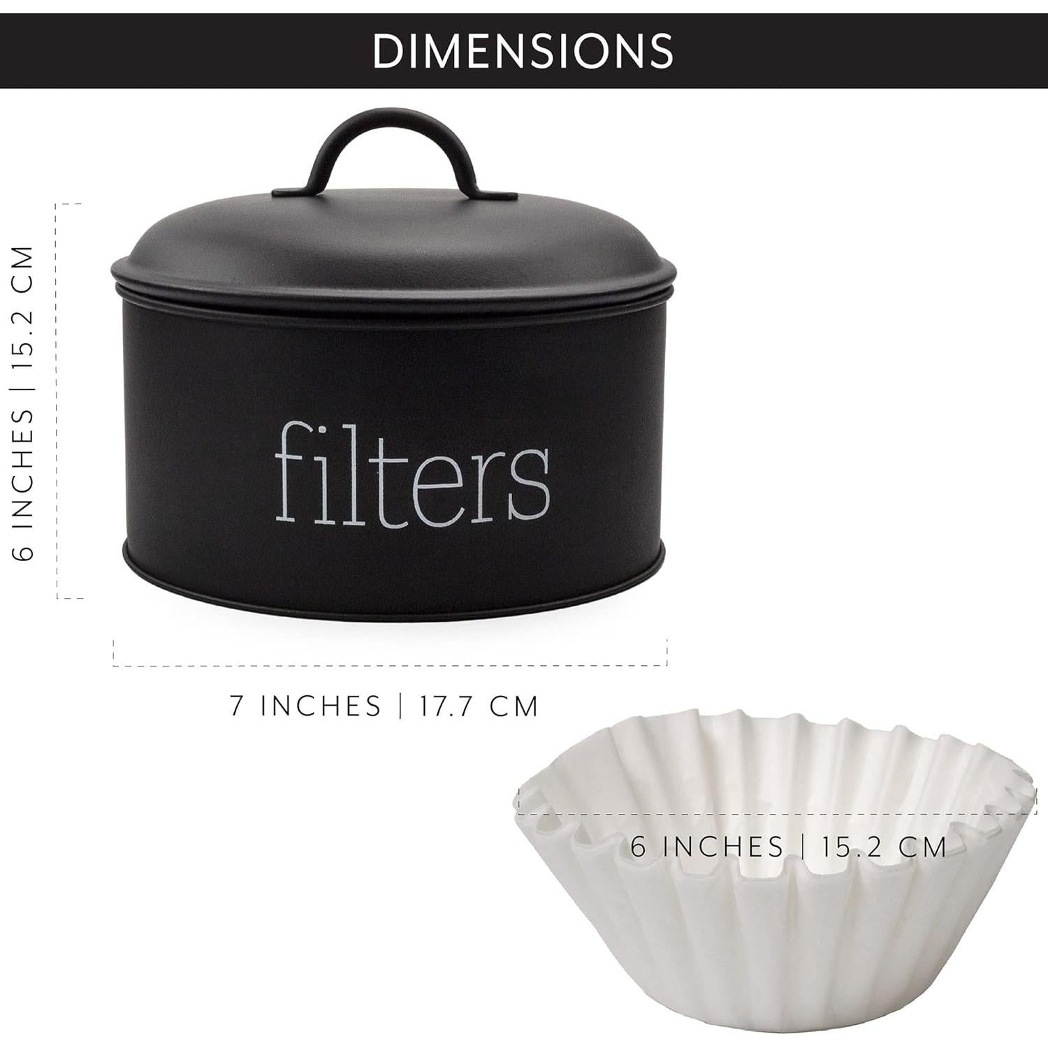 Soporte para Filtros de Café AuldHome Negro 15.24cm x 17.78cm