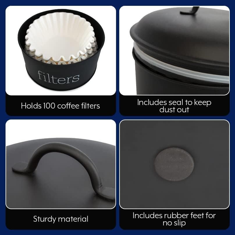 Soporte para Filtros de Café AuldHome Negro 15.24cm x 17.78cm